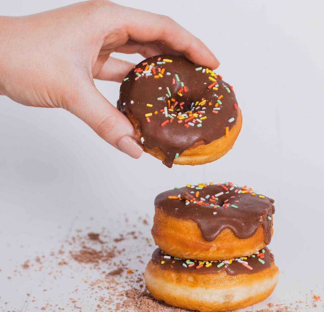 Mamas Donut Chocolate sprinkle dount stack