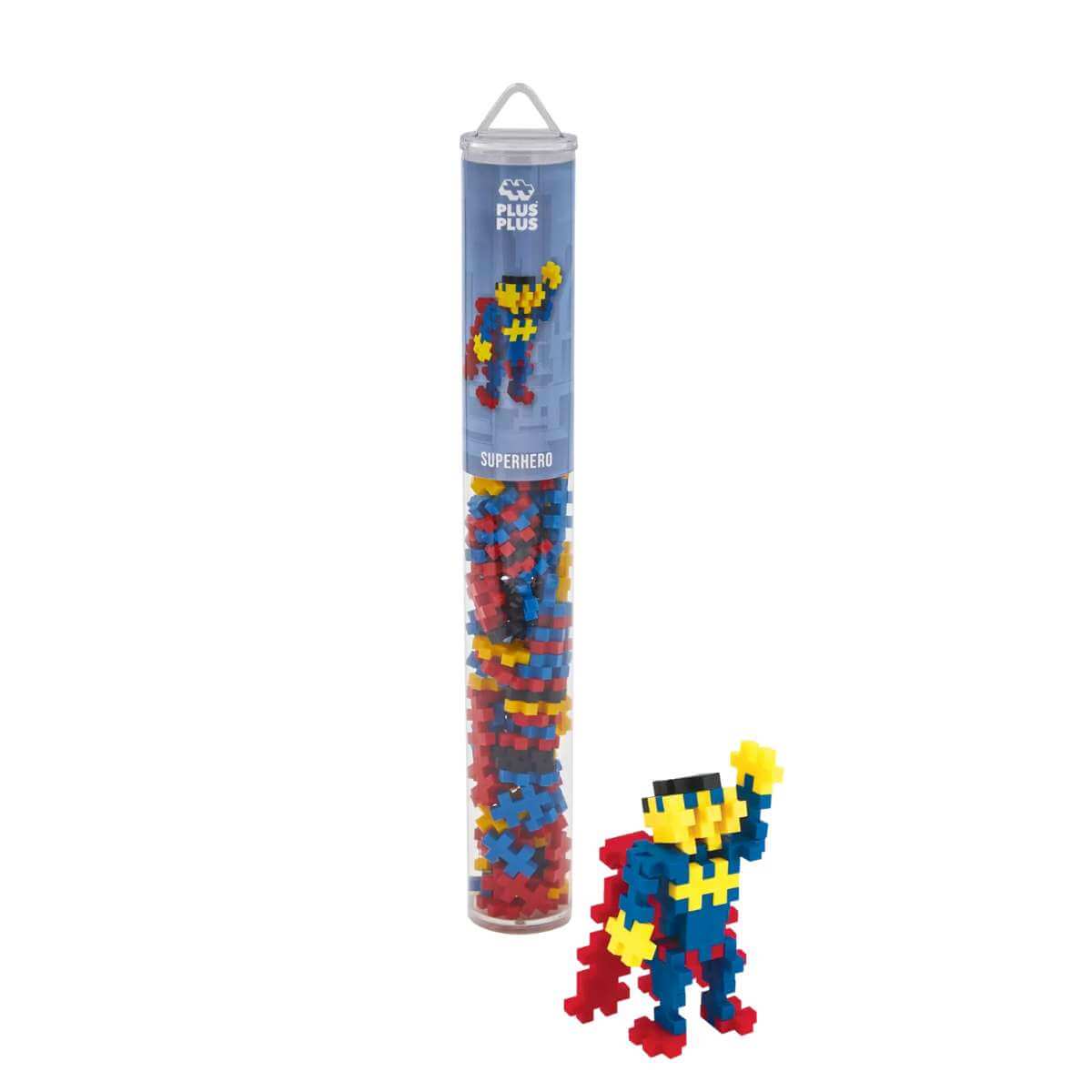 Plus Plus Superhero 100pc Tube - Funky Gifts NZ