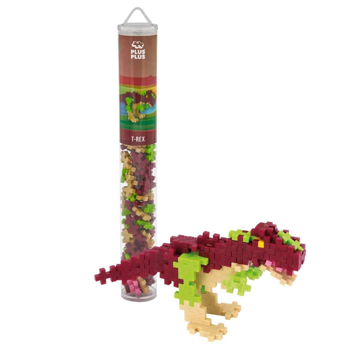 Plus Plus T-REX 100pc Tube - Funky Gifts NZ
