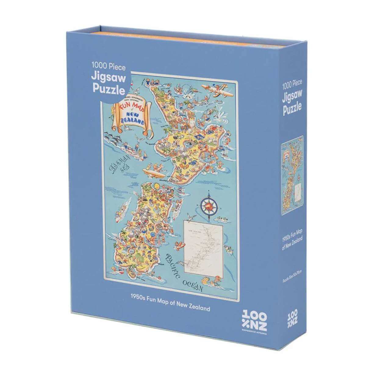 1950's Fun Map Puzzle - Funky Gifts NZ