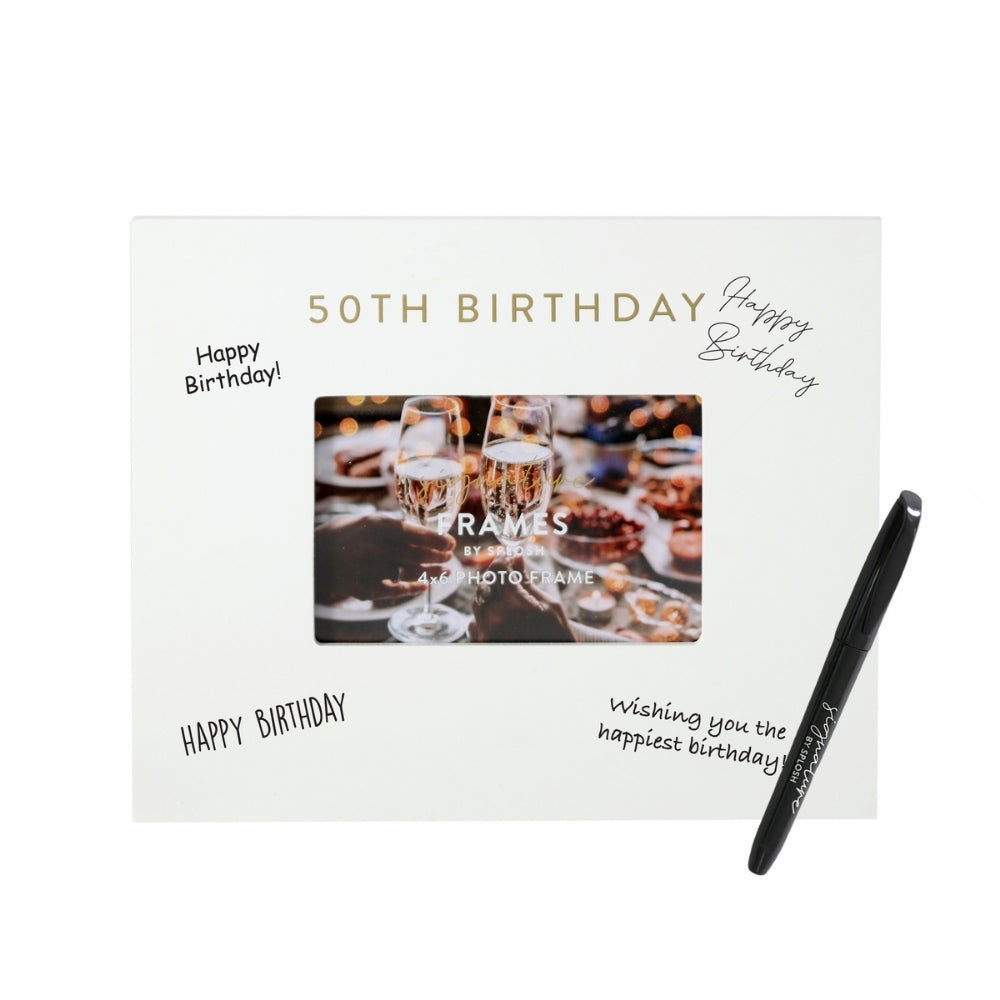 Signature Frame - 50th Birthday - Funky Gifts NZ