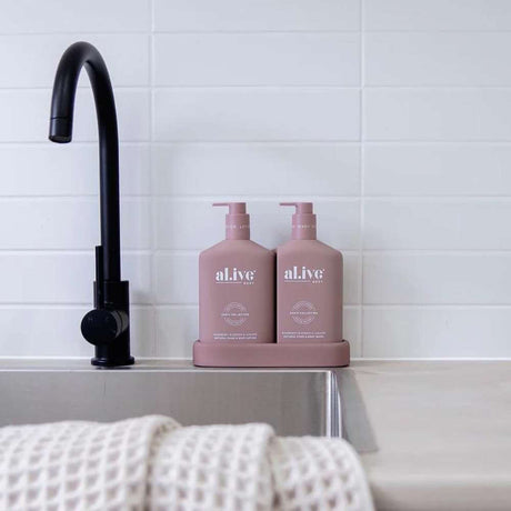 Al.ive Body Wash & Body Raspberry Blossom & Juniper Duo Pack - Funky Gifts NZ