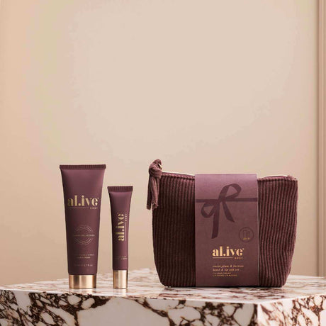 Al.ive Body Hand & Lip Gift Set - Sweet Plum & Berries - Funky Gifts NZ