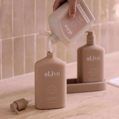 Al.ive Body 650ml Lotion Refill - Apricot & Sweet Fig - Funky Gifts NZ