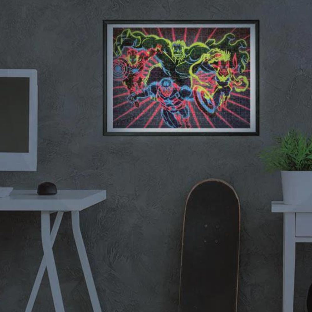 Avengers Glowing Lights 104pc Puzzle (Glow in the Dark) - Funky Gifts NZ