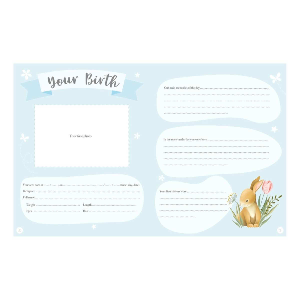 Baby Record Book - Baby's First Year - Funky Gifts NZ