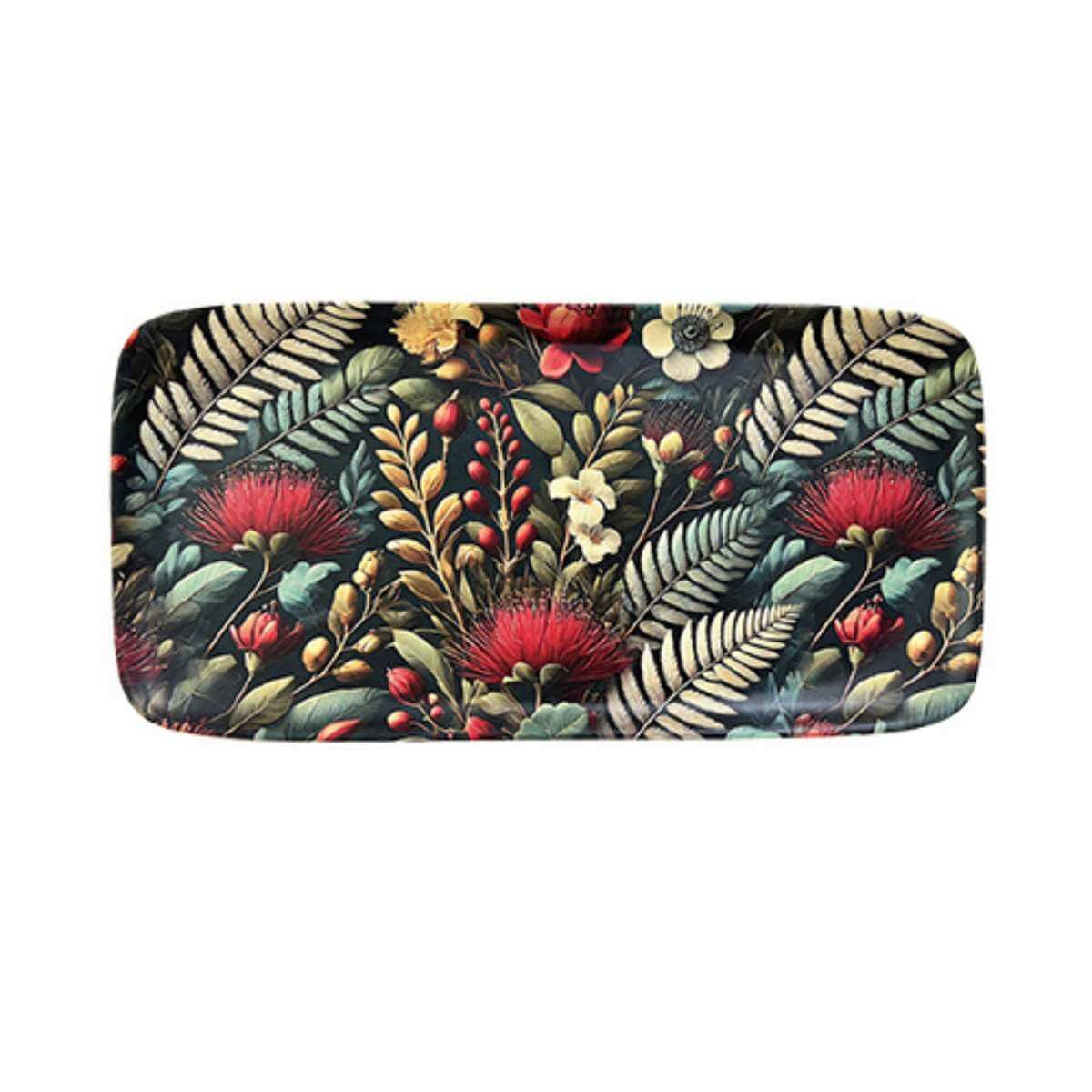 NZ Bamboo Tray - Pohutukawa Tapestry - Funky Gifts NZ