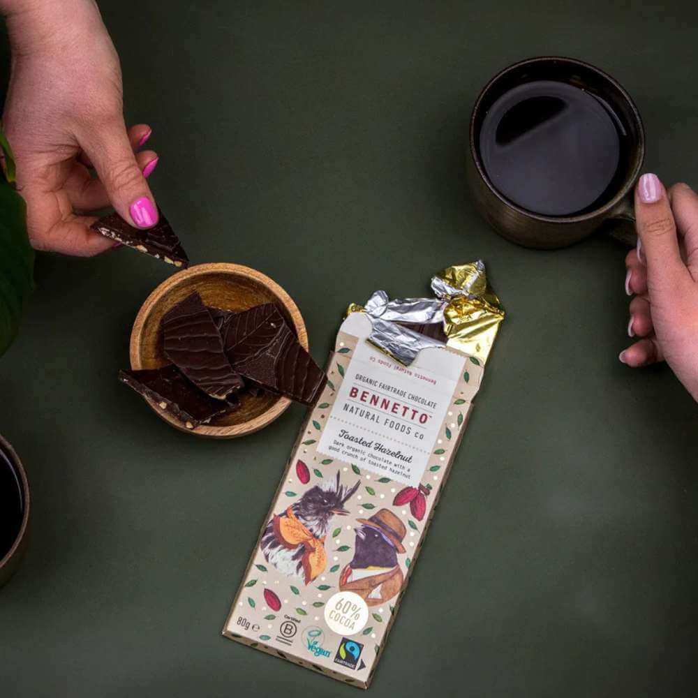 Bennetto Chocolate 80g - Toasted Hazelnut - Funky Gifts NZ