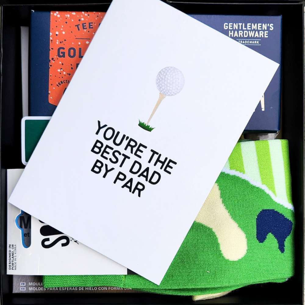 Best Dad By Par Gift Box - Funky Gifts NZ