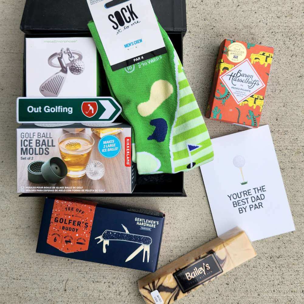 Best Dad By Par Gift Box - Funky Gifts NZ