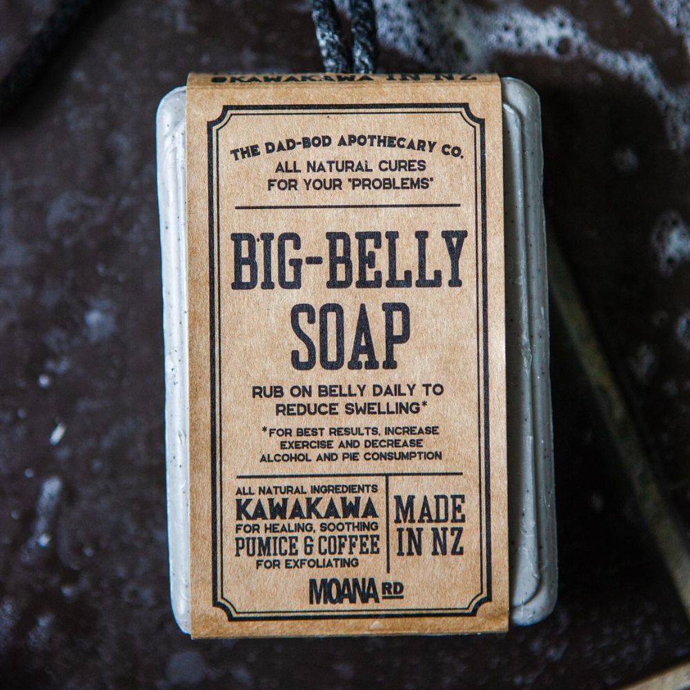 Moana Road Kawakawa Soap - Big Belly - Funky Gifts NZ