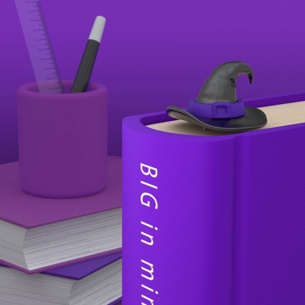 Black Hat Bookmark - Funky Gifts NZ