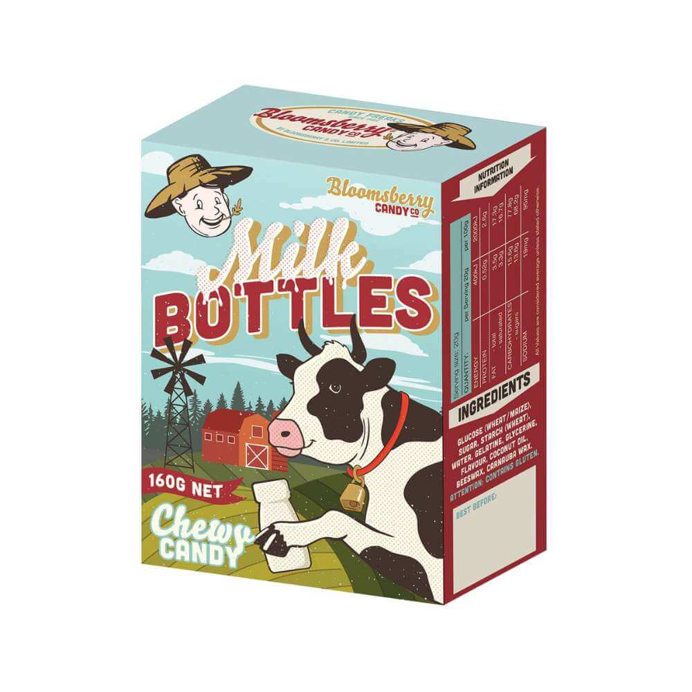 Bloomsberry Candy - Milk Bottle - Funky Gifts NZ
