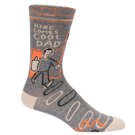 Men's Socks – Here Comes Cool Dad - Blue Q - Funky Gifts NZ