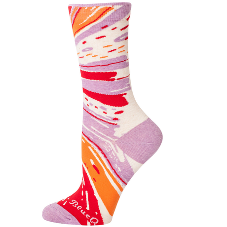 Women's Socks – I'm A Girl, What's Your Superpower? - Blue Q - Funky Gifts NZ