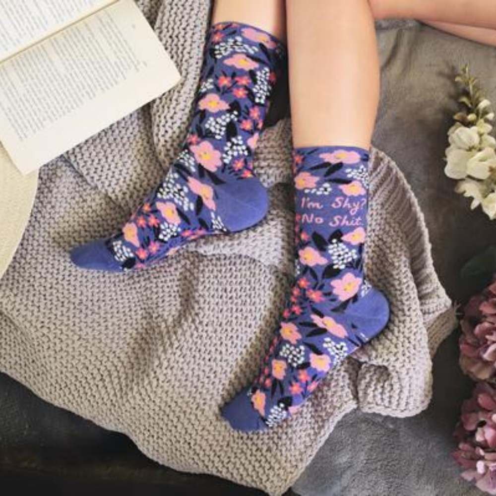 Women's Socks – I'm Shy? No Sh*t. - Blue Q - Funky Gifts NZ