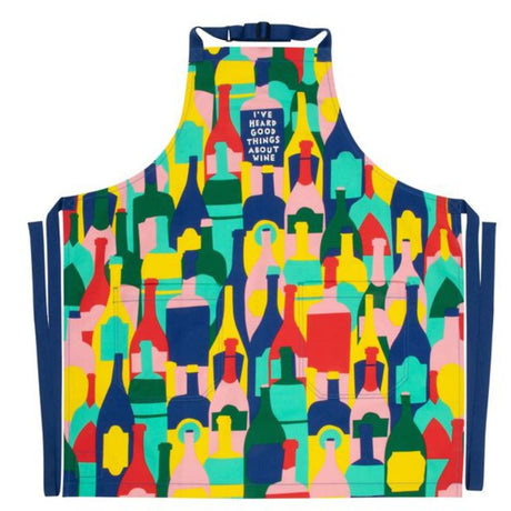 Apron – Good Things About Wine - Blue Q - Funky Gifts NZ
