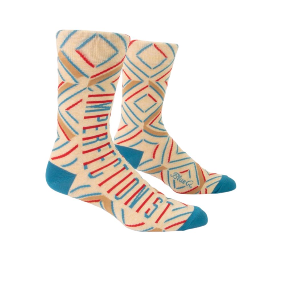 Men's Socks - Imperfectionists - Blue Q - Funky Gifts NZ