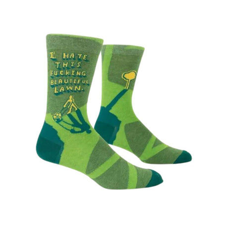 Men's Socks – Beautiful Lawn - Blue Q - Funky Gifts NZ