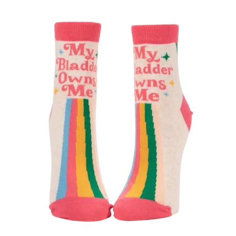Women's Socks - My Bladder Owns Me - Blue Q - Funky Gifts NZ