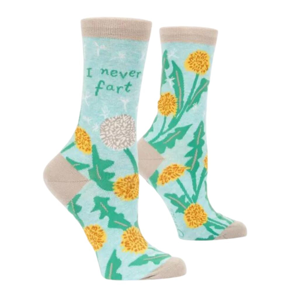 Women's Socks – I Never Fart - Blue Q - Funky Gifts NZ