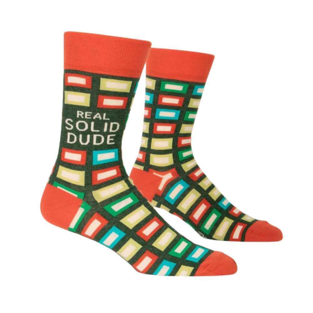 Men's Socks – Solid Dude - Blue Q - Funky Gifts NZ