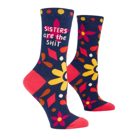 Women's Socks - Sisters Are The Shit - Blue Q - Funky Gifts NZ
