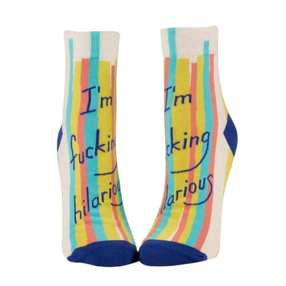 Women's Socks - I'm Fucking Hilarious - Blue Q - Funky Gifts NZ