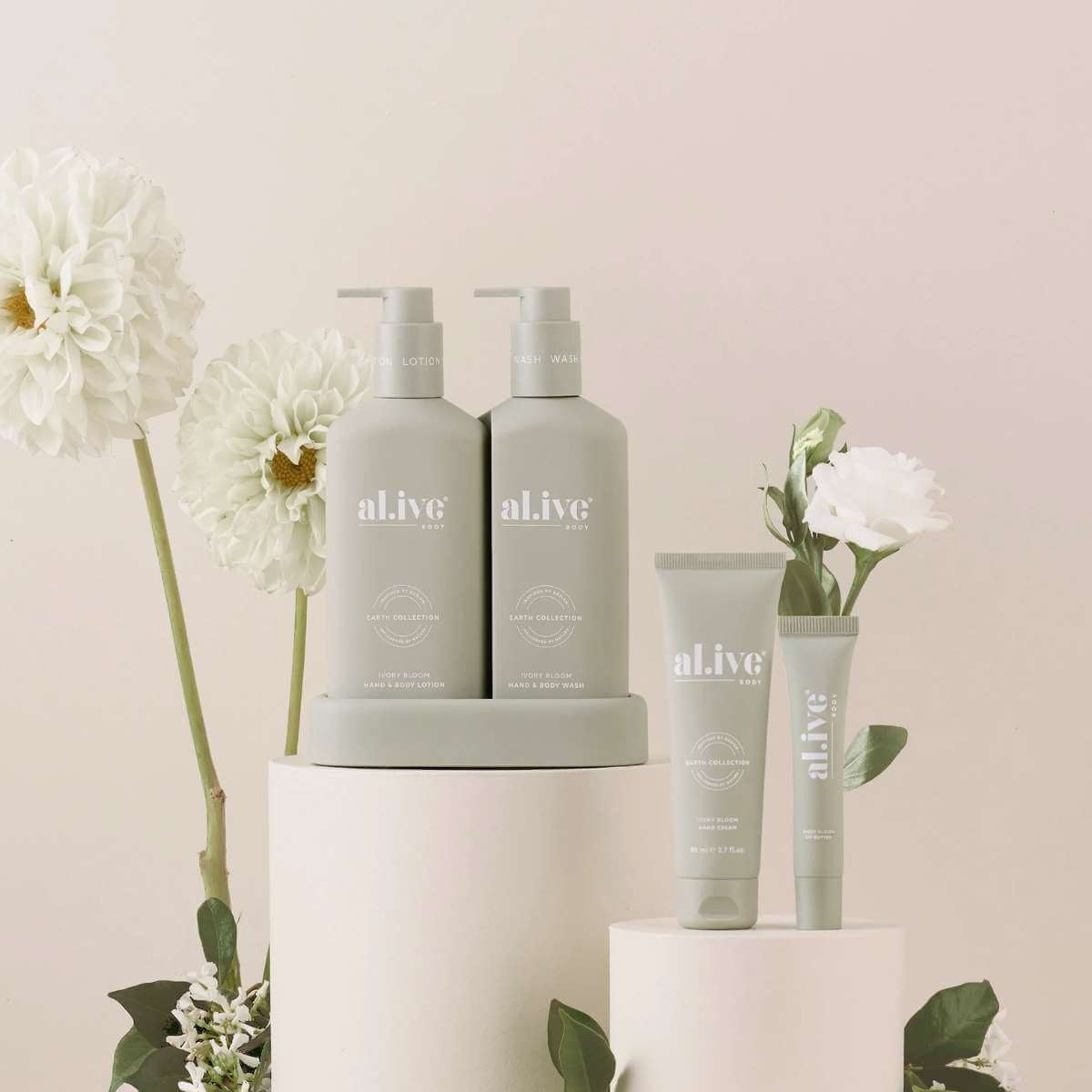 Al.ive Body Body Ritual Set - Ivory Bloom - Funky Gifts NZ