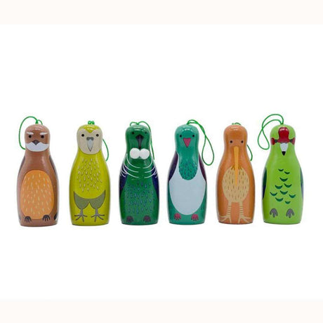Box of Native Bird Ornament Decoration - Funky Gifts NZ
