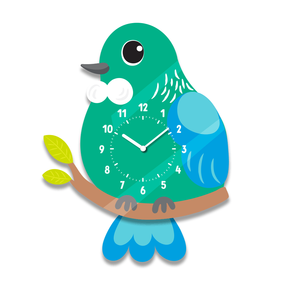 Tui Wobble Clock - Funky Gifts NZ