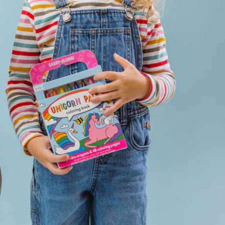 Carry Along Colouring Book Set - Unicorn Pals - Funky Gifts NZ