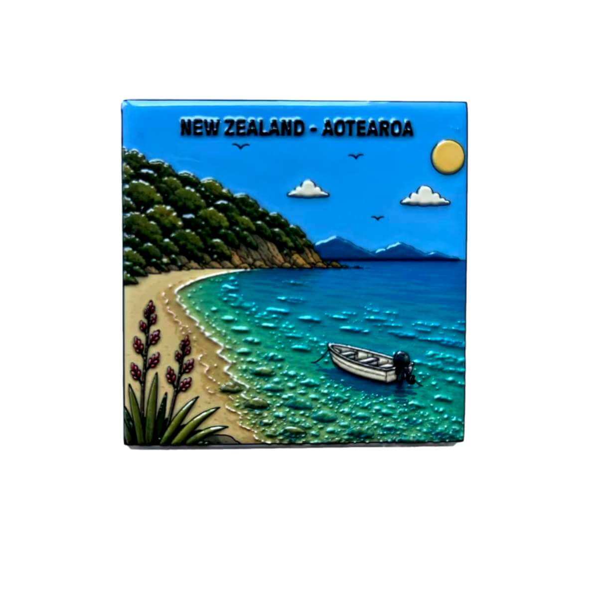 Moana Road Ceramic Coaster - Funky Gifts NZ