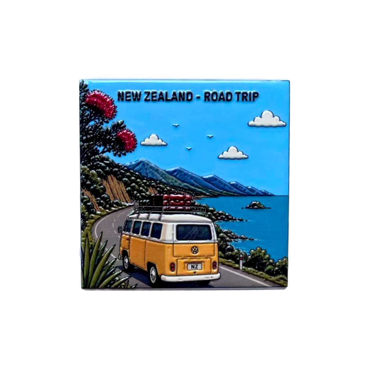 Moana Road Ceramic Coaster - Funky Gifts NZ