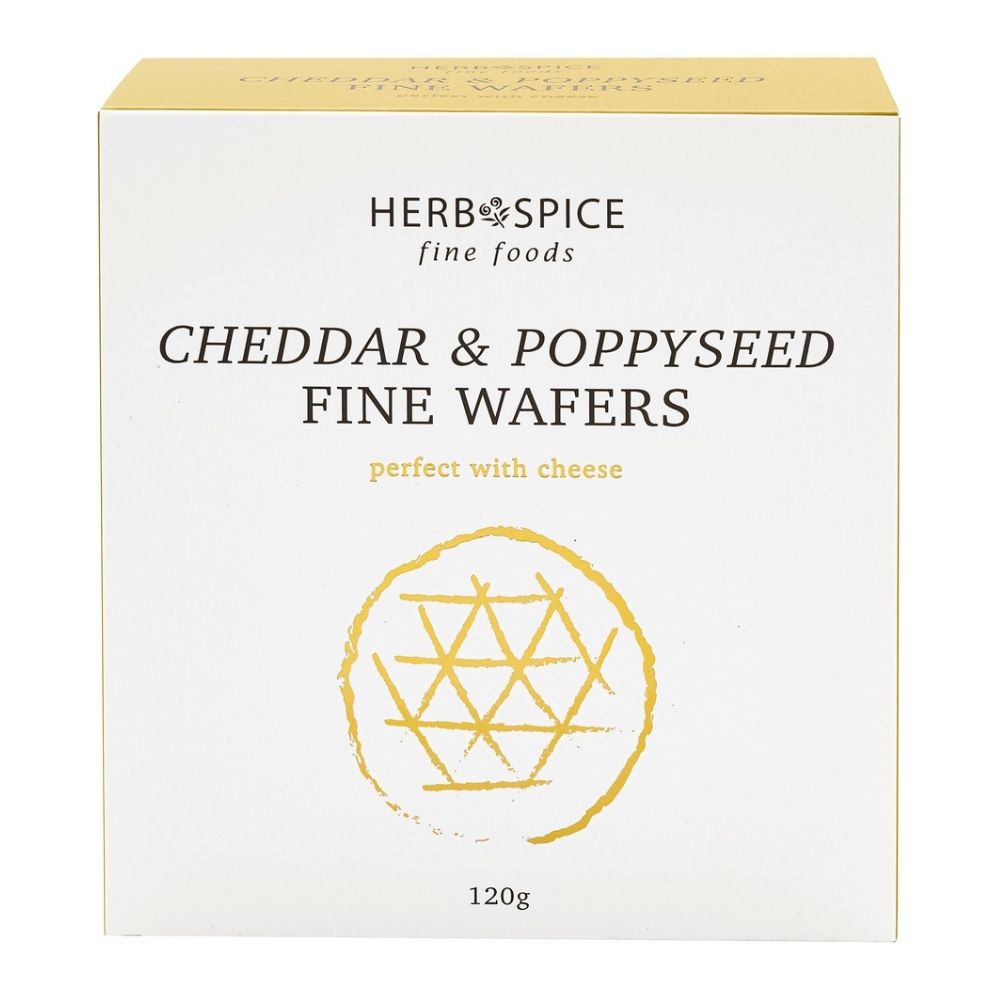 Cheddar Poppyseed Wafers - Funky Gifts NZ