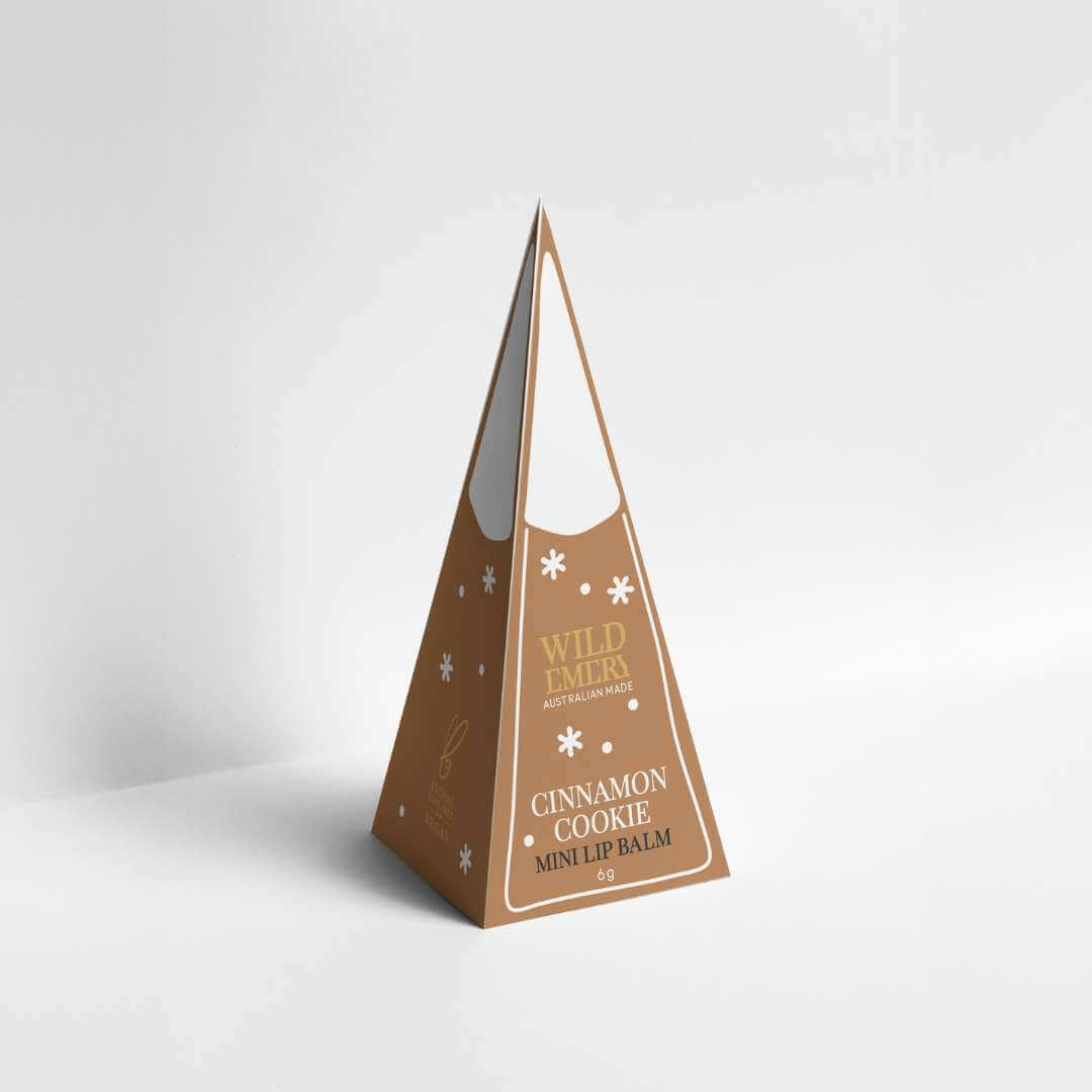 Cinnamon Cookie Mini Lip Balm Ornament - Funky Gifts NZ