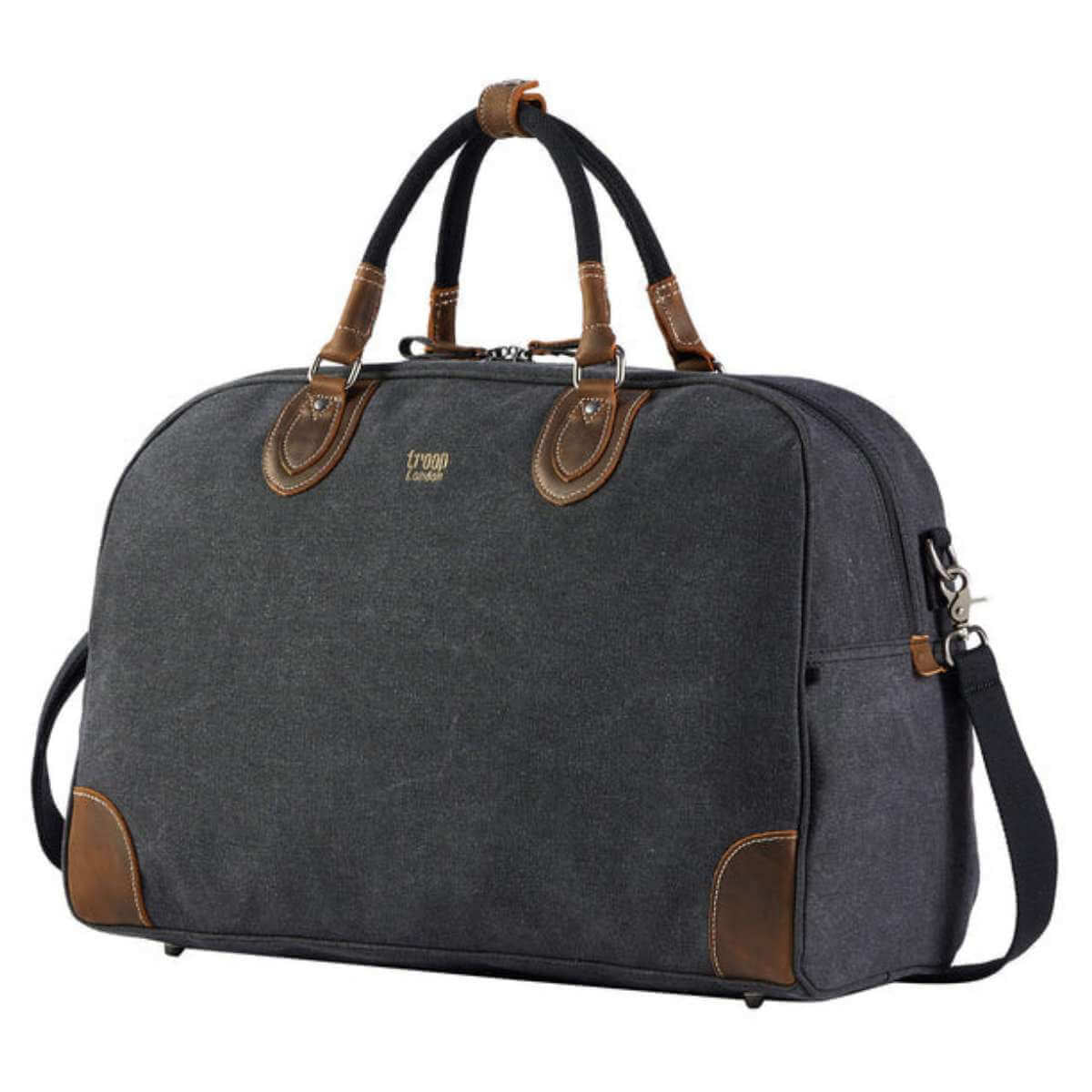 Troop London Classic Large Holdall - Black Wash TRP0263BW - Funky Gifts NZ