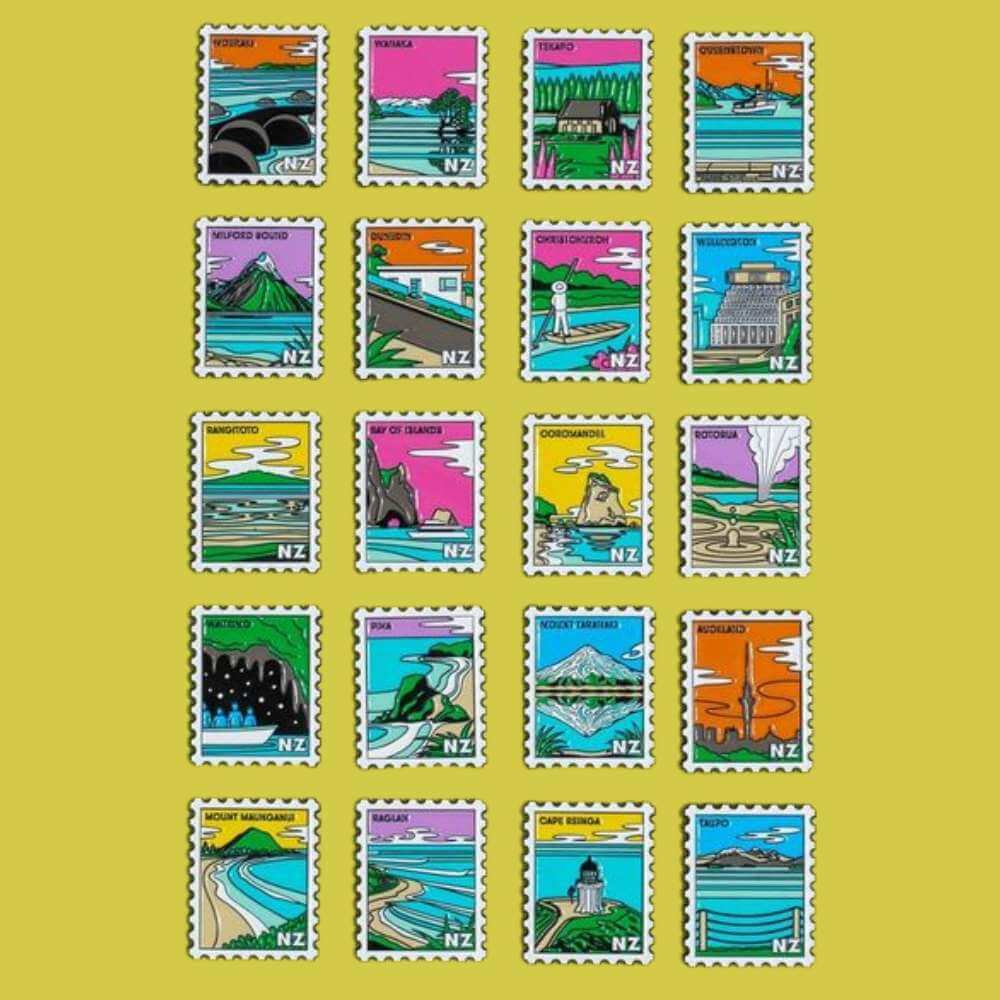 Collectible Stamp Magnet - Funky Gifts NZ