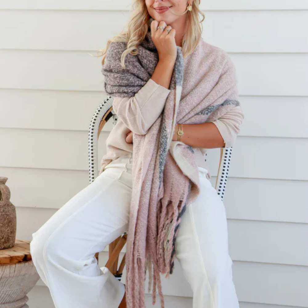 Comfort Scarf - Pink Cream - Funky Gifts NZ