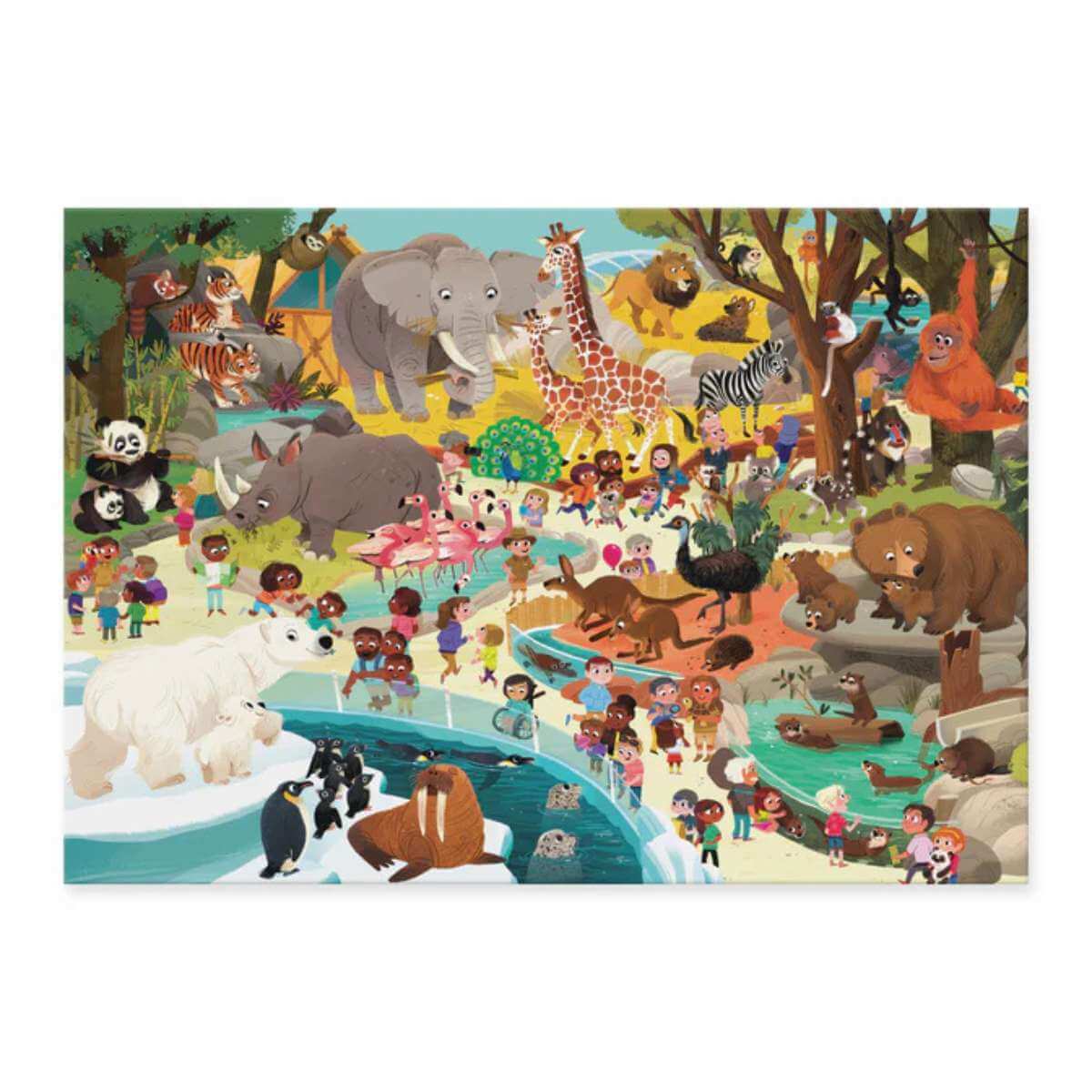 Crocodile Creek 60pc Day at the Zoo - Funky Gifts NZ
