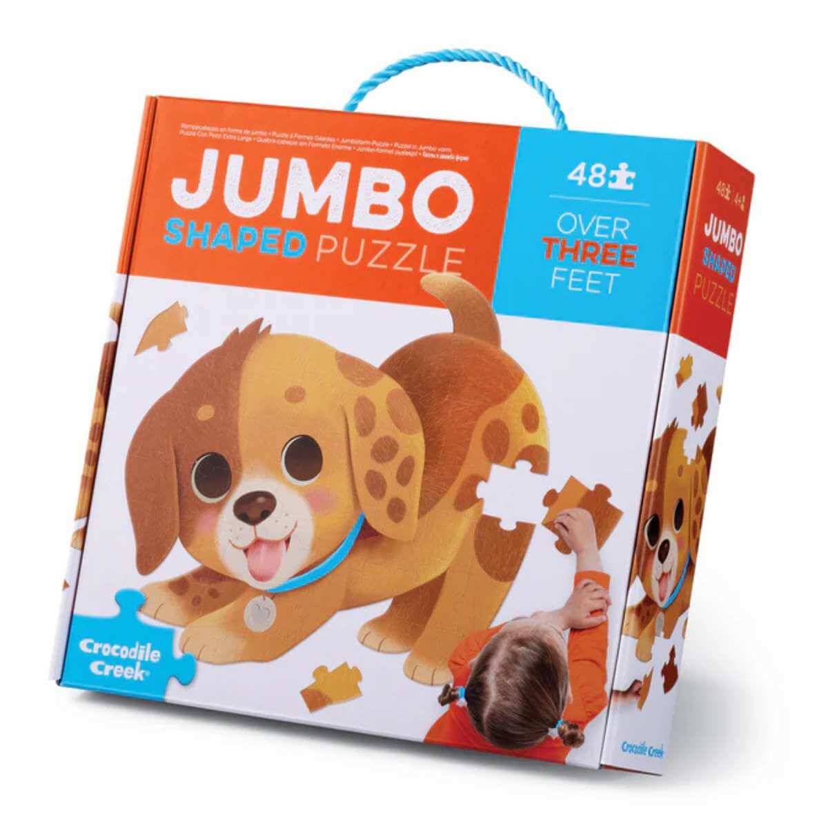 Crocodile Creek Jumbo Puzzle 48 pc - Puppy - Funky Gifts NZ