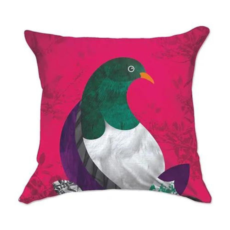 DBL Kiwiana Cushion Cover - Native Kereru - Funky Gifts NZ