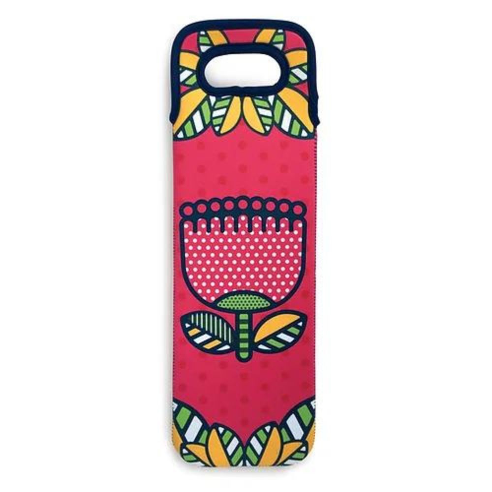 DBL Kiwiana Wine Bag - Pop Pohutukawa - Funky Gifts NZ