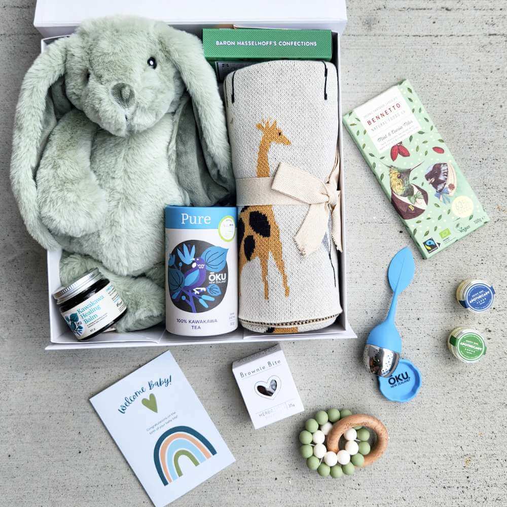 Deluxe Baby Boy On The Way Gift Box - Funky Gifts NZ
