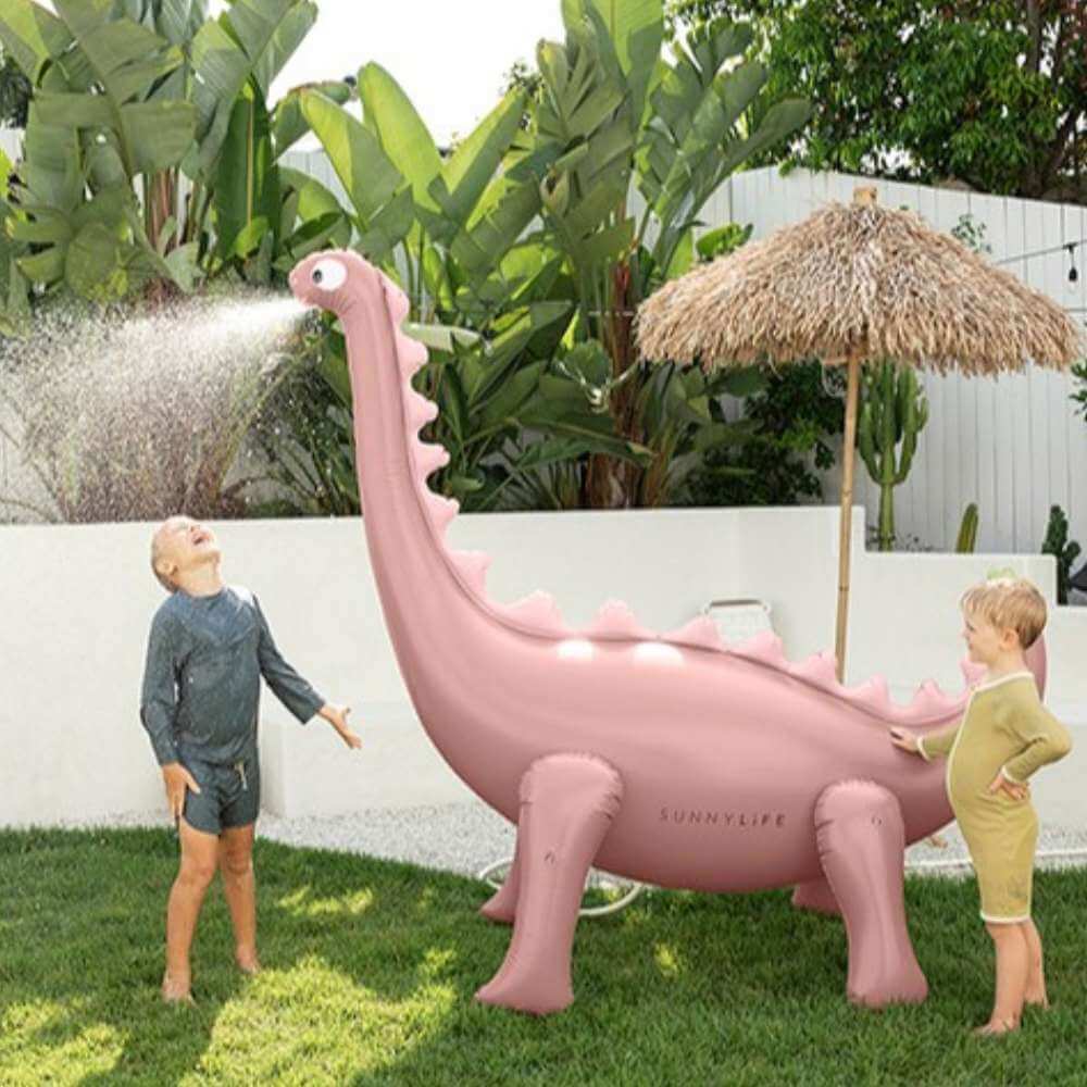 SunnyLife Dino Giant Sprinkler Into the Wild Pink - Funky Gifts NZ