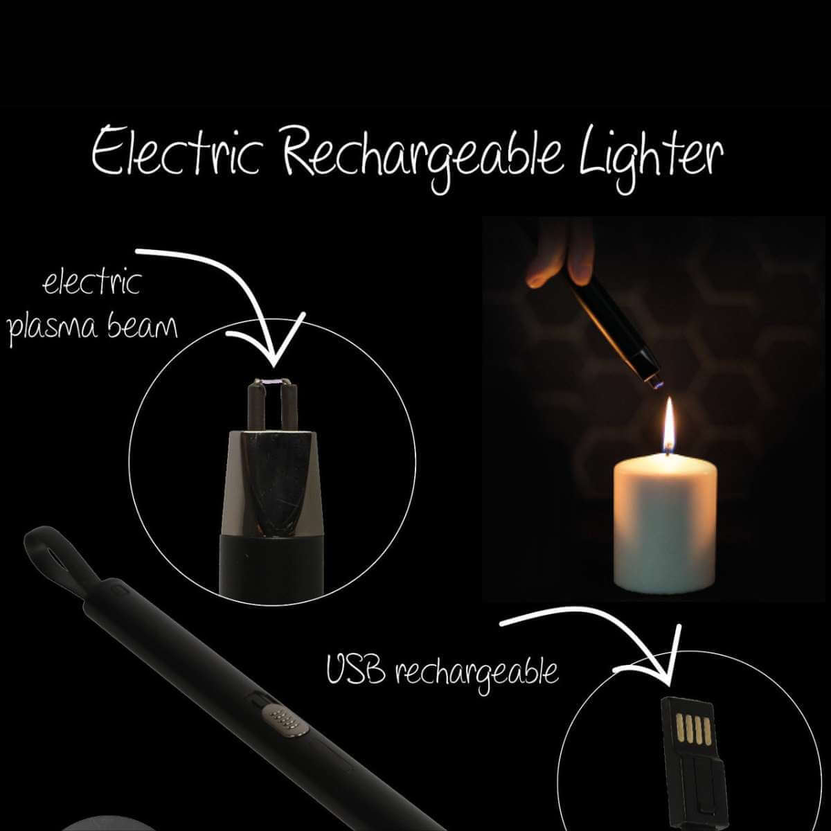 Rechargeable Arc Lighter - Funky Gifts NZ