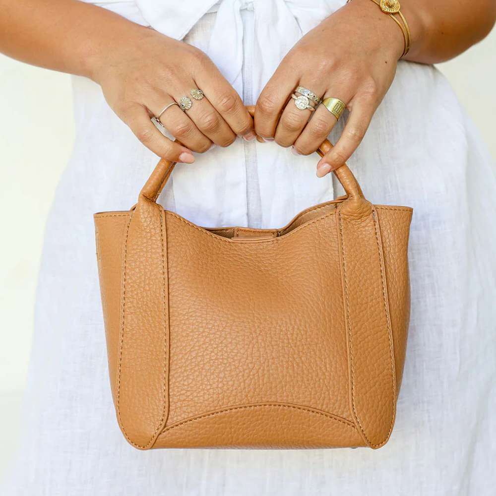 Elegant Bag - Camel - Funky Gifts NZ