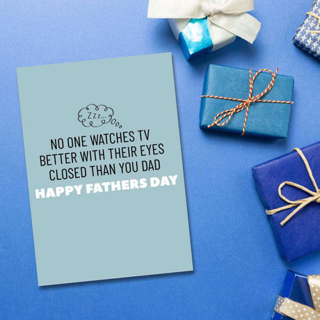 Greeting Card - Eyes Closed - Funky Gifts NZ