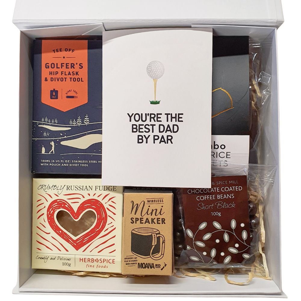 Best Dad By Par Gift Box - Funky Gifts NZ