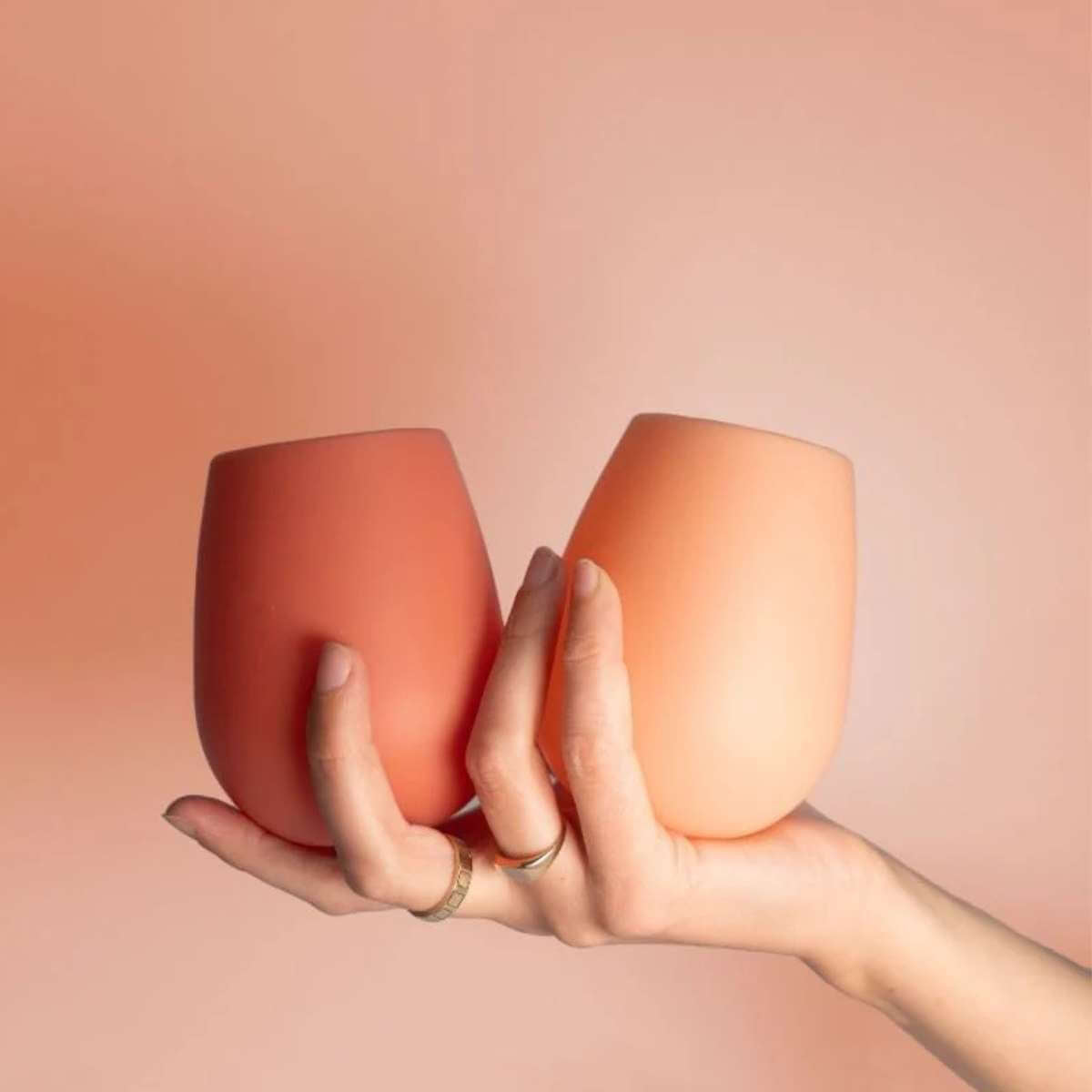 Fegg Silicone Unbreakable Glasses - Terra + Peach - Funky Gifts NZ
